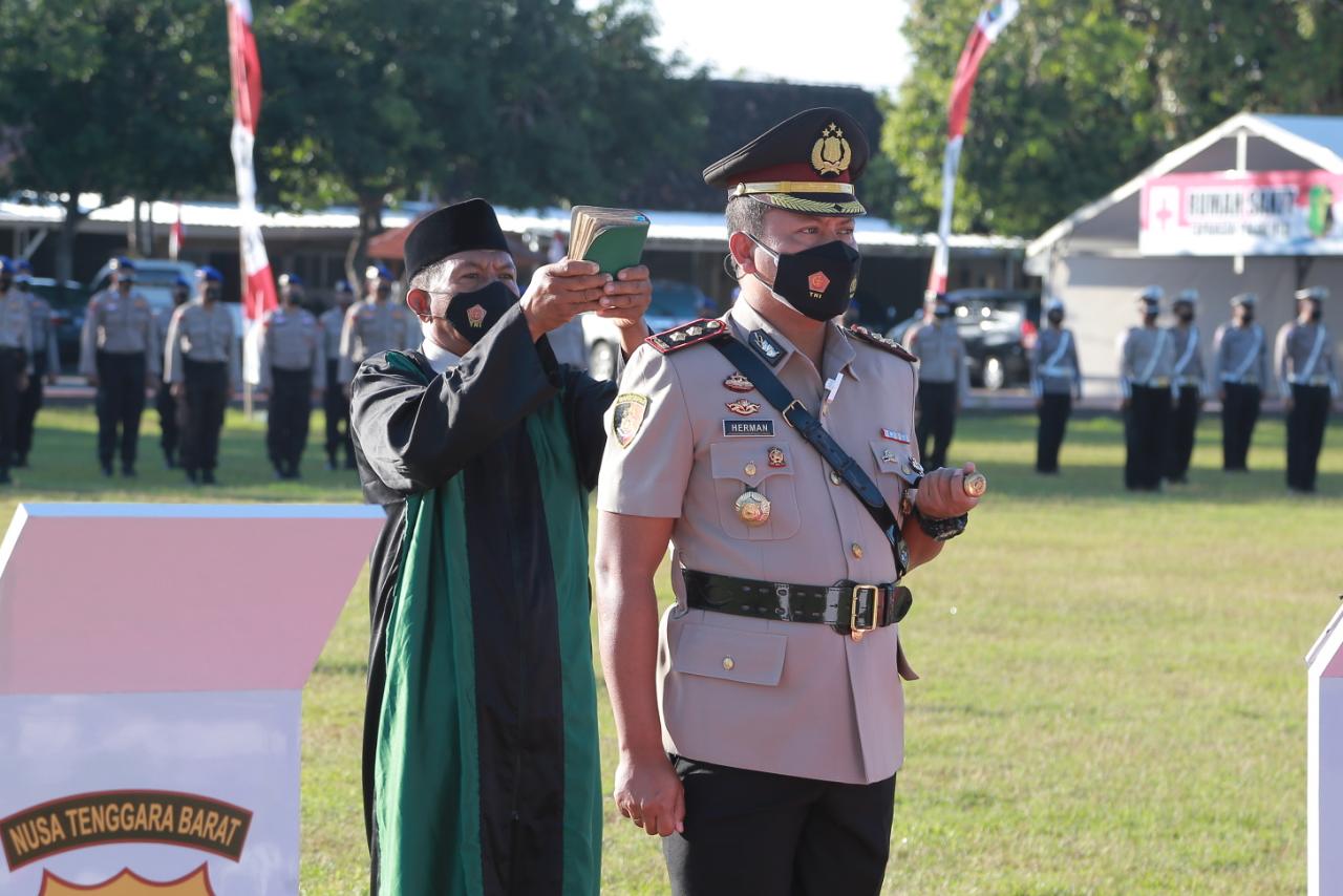 Berlangsung Khidmat, Irjen Pol M. Iqbal Pimpin Sertijab Kapolres Jajaran Polda NTB