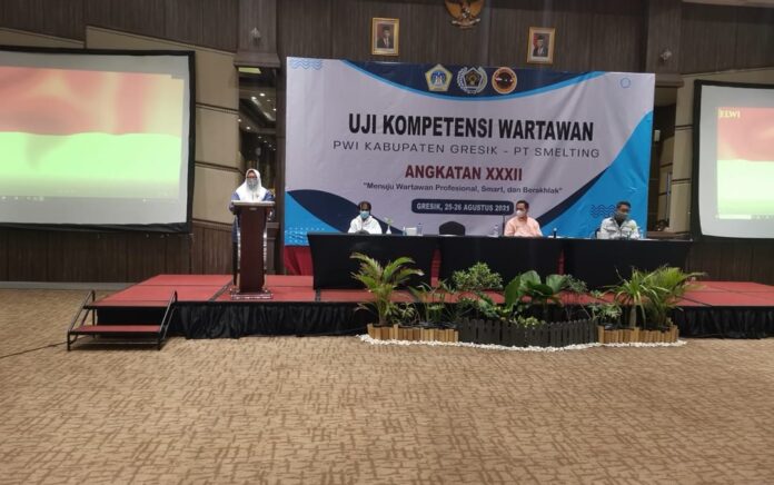 Cetak Jurnalis Kompeten, PWI Gresik Gelar Uji Kompetensi Wartawan