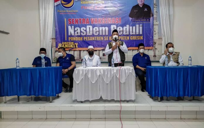 Bidik Empat Pondok Pesantren di Gresik, NasDem Siapkan 1.500 Dosis Vaksin