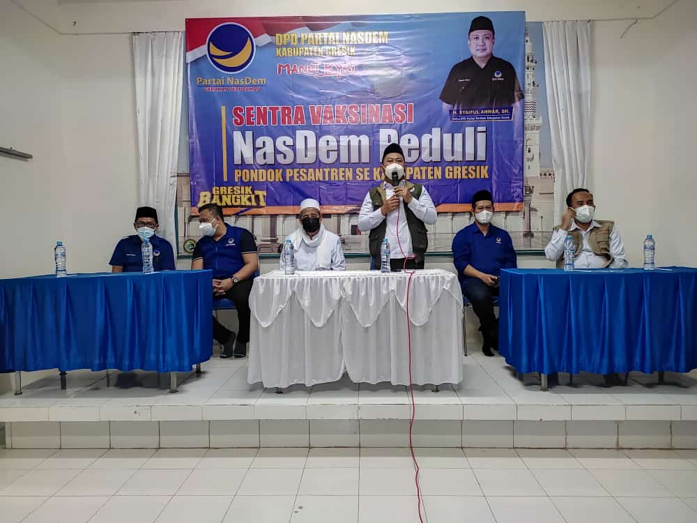 Bidik Empat Pondok Pesantren di Gresik, NasDem Siapkan 1.500 Dosis Vaksin