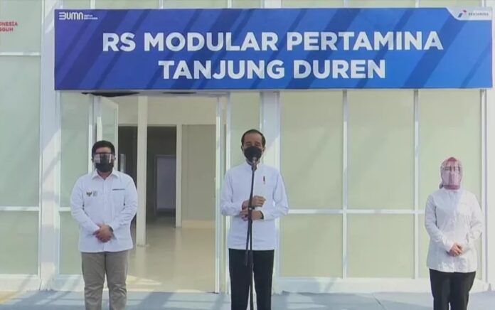 Jokowi Resmikan RS Modular Pertamina Tanjung Duren