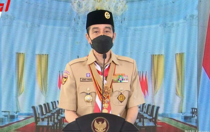 Presiden Tekankan Pramuka Indonesia Harus Jadi Pelopor Disiplin Prokes