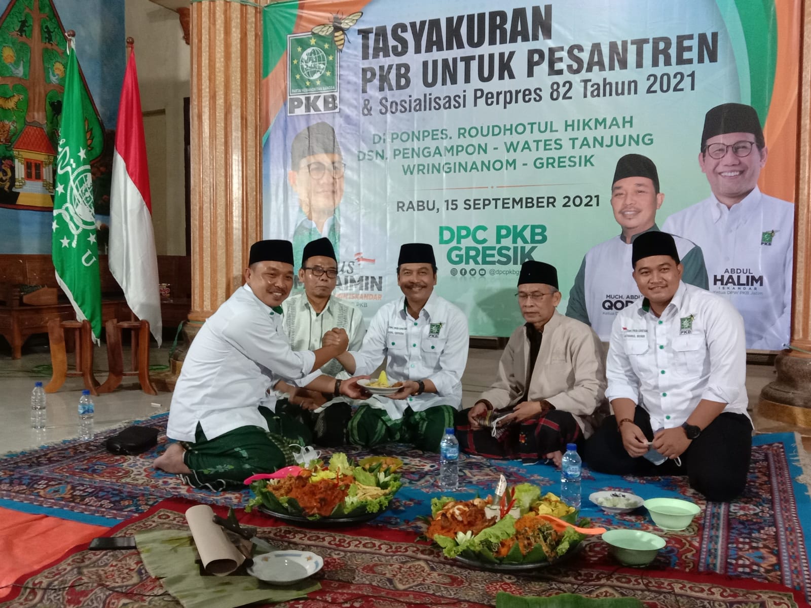 Sambut Pengesahan Perpres Dana Abadi Pesantren, PKB Gresik dan Pengasuh Ponpes Adakan Tasyakuran