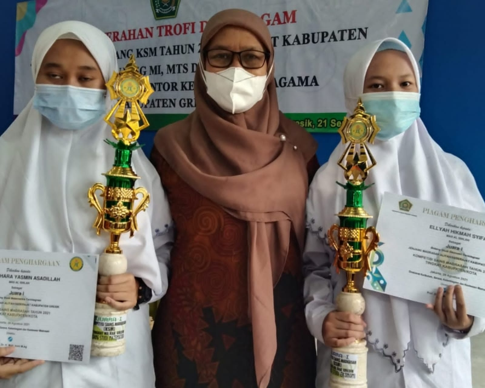 Dua Siswi Melaju ke KSM Tingkat Provinsi, MA Al Ishlah Bungah Gresik Optimis Raih Hasil Terbaik