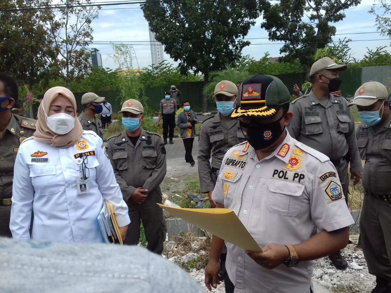 Tak Berizin, Bangunan PT KMB di Perum ABR Gresik Disegel