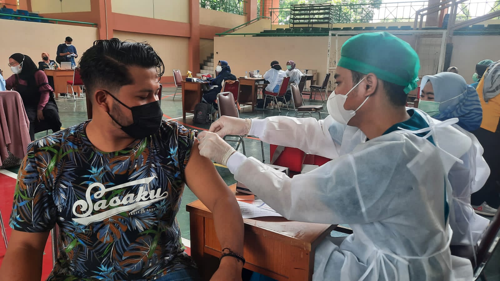 PB PMII Gelar Vaksinasi Dosis II di UIN Syarif Hidayatullah