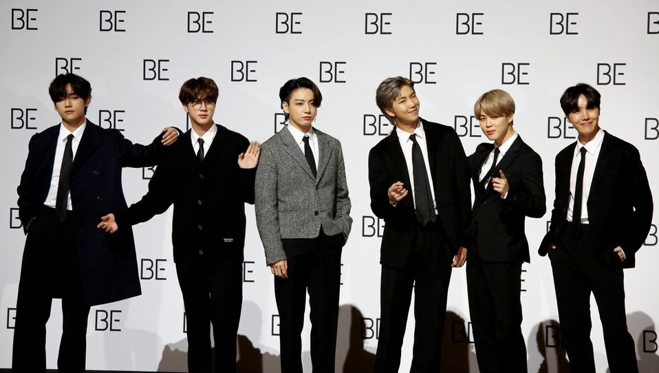 BTS menandatangani kesepakatan distribusi dan pemasaran baru dengan Universal Music Group dan meninggalkan Sony Music Columbia Records. Foto: Reuters.