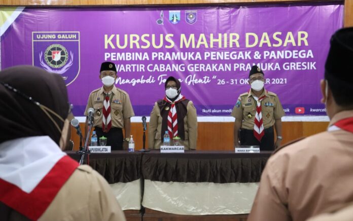 80 Pembina Pramuka Gresik Ikuti Kursus Mahir Dasar