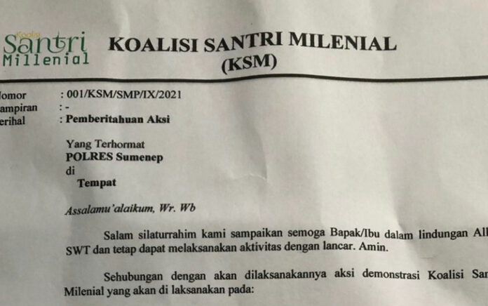 Koalisi Santri Milenial Desak BK DPRD Sumenep Usut Tuntas Dugaan Video Mesum Mirip Anggota Dewan