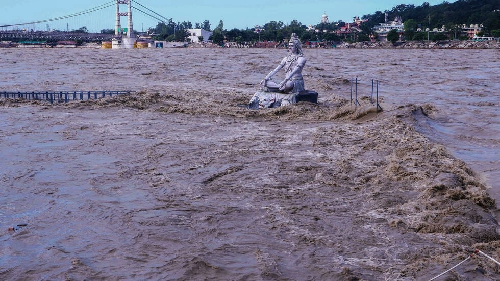 Korban tewas meningkat saat hujan lebat mengguyur India utara selama beberapa hari. Foto: AFP.