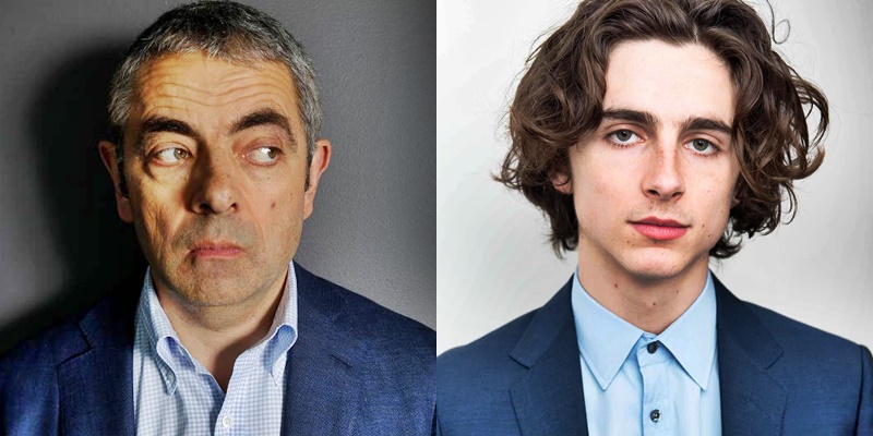 rowan atkinson timothee chalamet