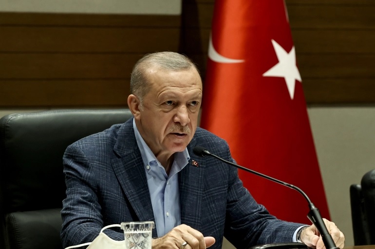 Presiden Recep Tayyip Erdogan mengatakan Turki sedang negosiasi pembelian jet tempur F-16 buatan AS. Foto: Anadolu.
