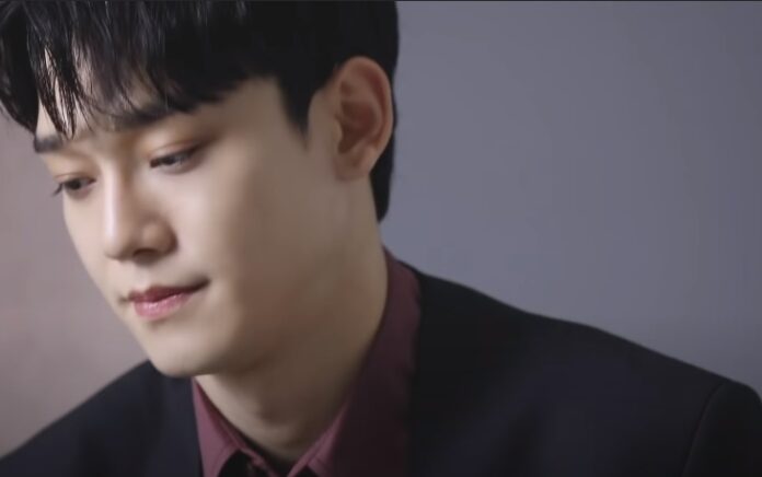 Chen EXO saat syuting untuk mini album kedua, "Dear My Dear" (Youtube EXO)