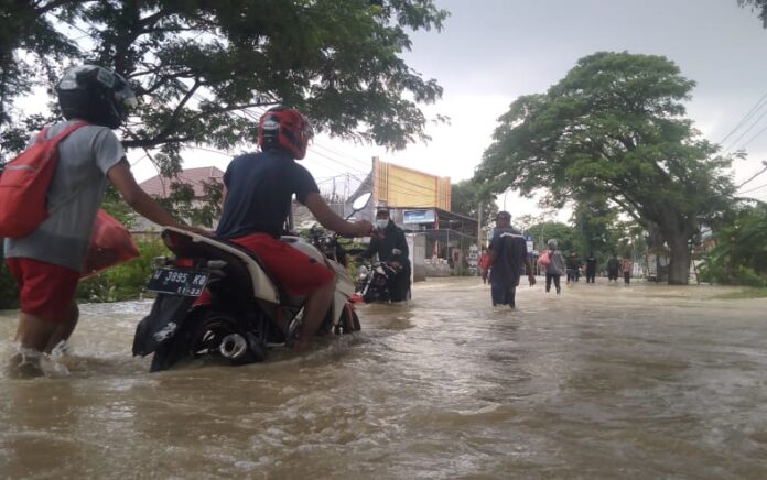 Banjir Kali Lamong Kembali Terjang Dua Kecamatan di Gresik