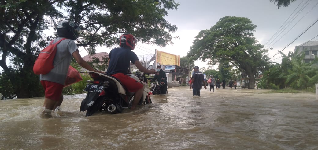Banjir Kali Lamong Kembali Terjang Dua Kecamatan di Gresik