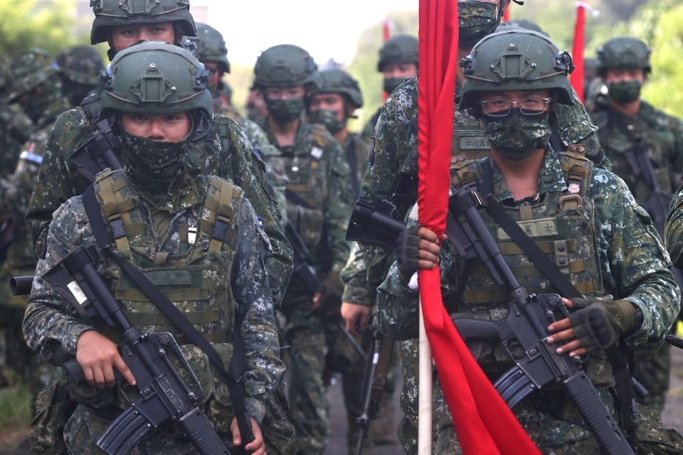 Tentara Taiwan. Foto: Reuters/Ann Wang.