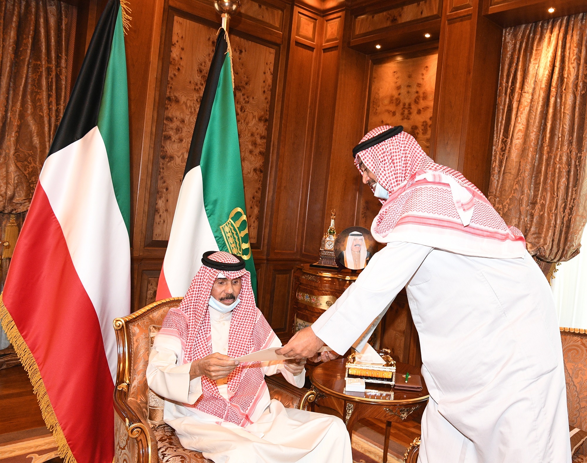 Kuwait Amir menerima pengunduran diri pemerintah. Foto: KUNA.