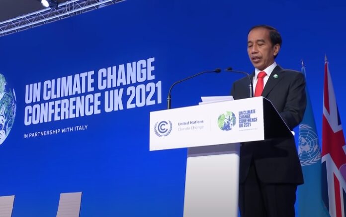Presiden Jokowi dalam COP26 (Youtube Sekretariat Negara)
