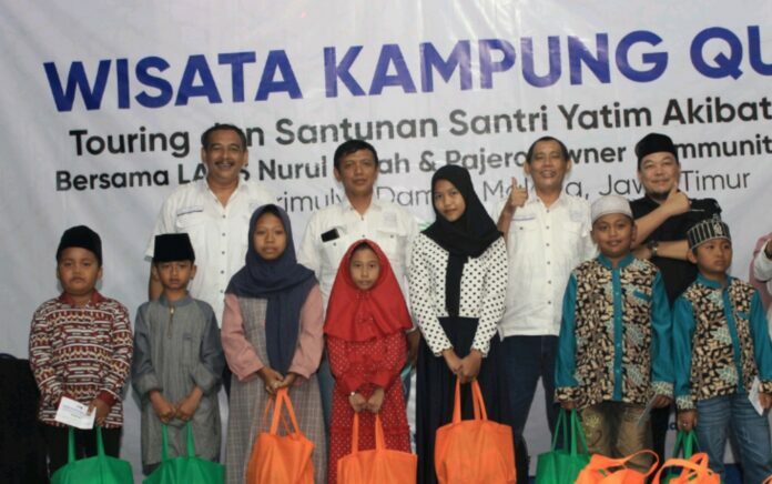 Lazis Nurul Falah Gelar Santunan Anak Yatim di Kampung Quran