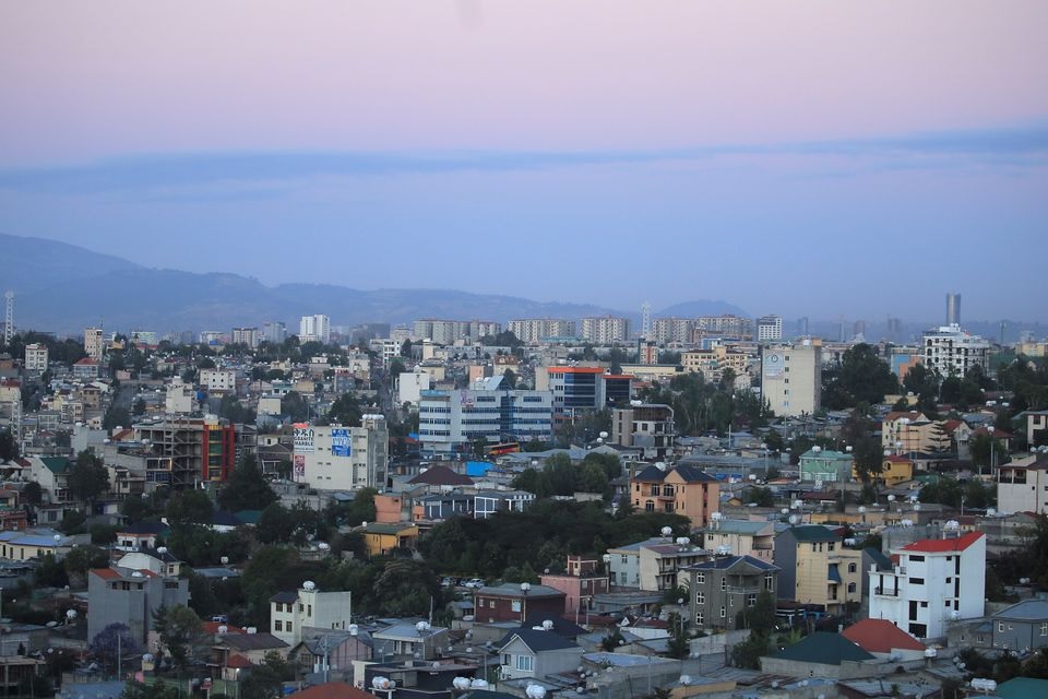 Pemandangan umum cakrawala Addis Ababa, Ethiopia 3 November 2021. Foto: Reuters.