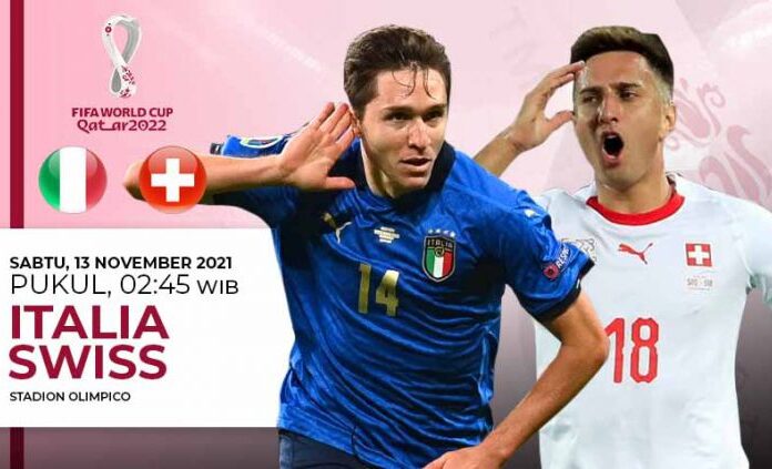Live Streaming Italia vs Swiss, 13 November 2021