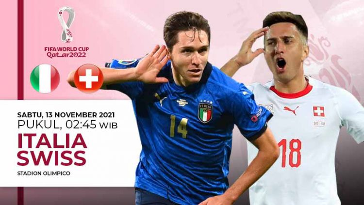 Live Streaming Italia vs Swiss, 13 November 2021