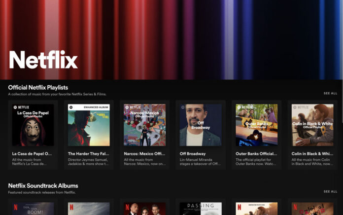 Spotify Luncurkan Hub Netflix Untuk Soundtrack Film