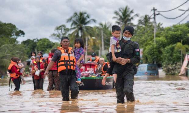 Banjir di Malaysia: 30.000 Orang Dievakuasi