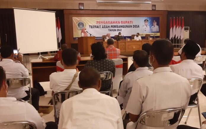 Selaraskan Arah Pembangunan, Dinas PMD Gresik Ingatkan Camat, BPD dan Kades Cermati Penggunaan Dana Desa