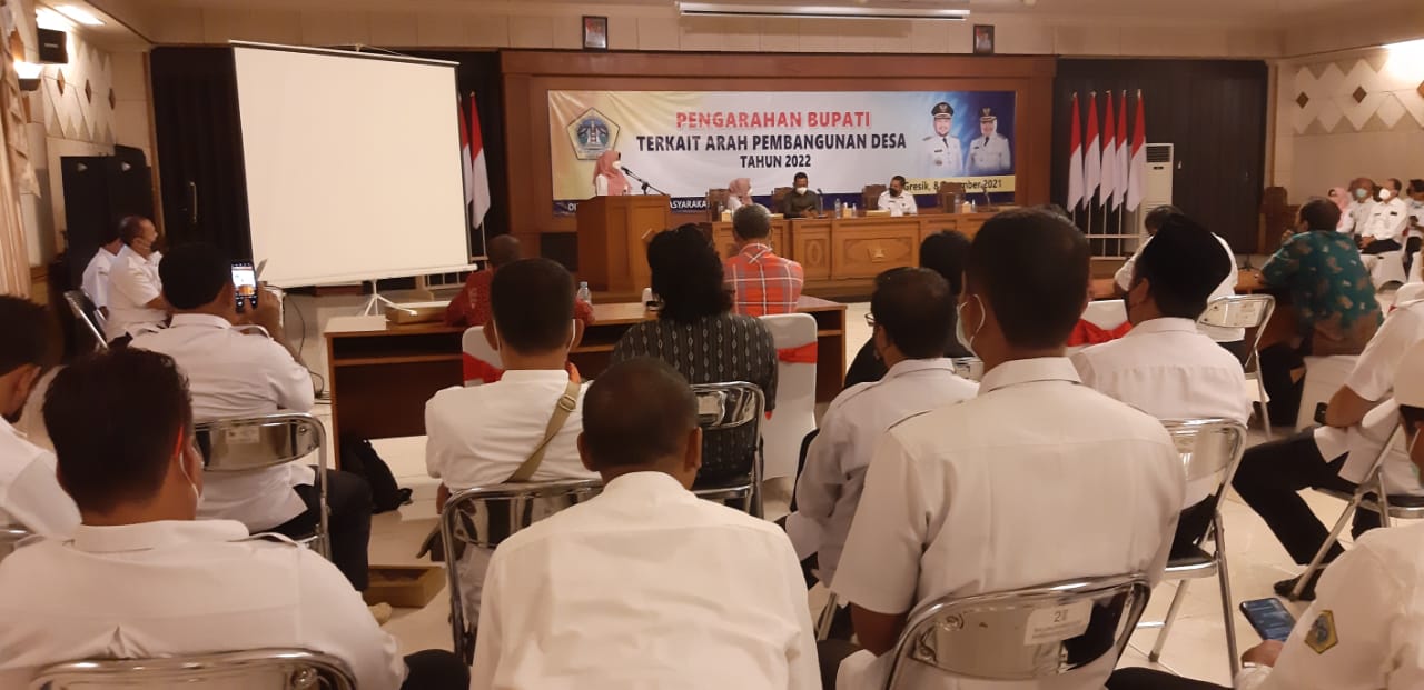 Selaraskan Arah Pembangunan, Dinas PMD Gresik Ingatkan Camat, BPD dan Kades Cermati Penggunaan Dana Desa