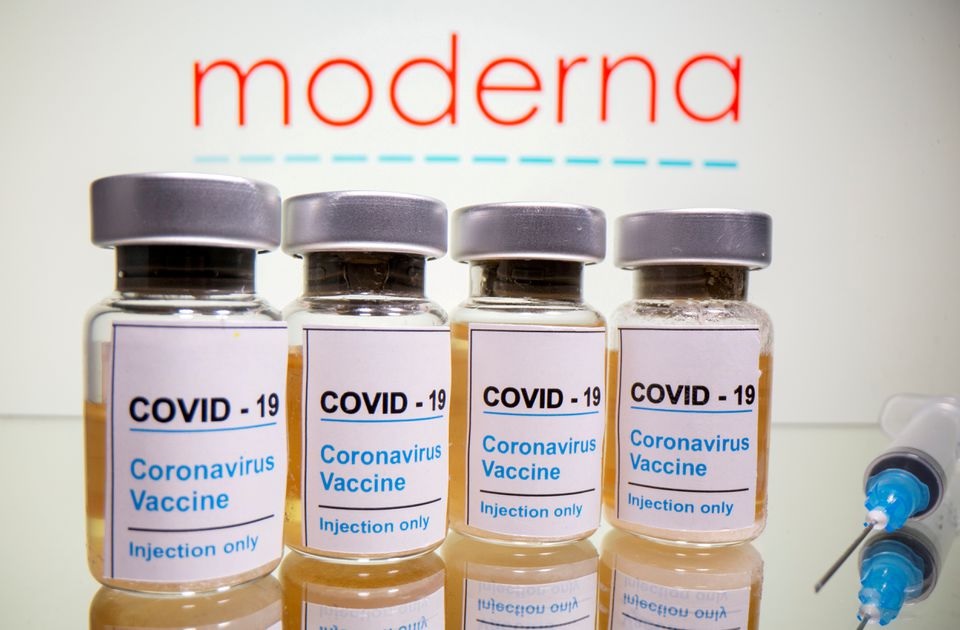 Vaksin Moderna. Foto: Reuters.