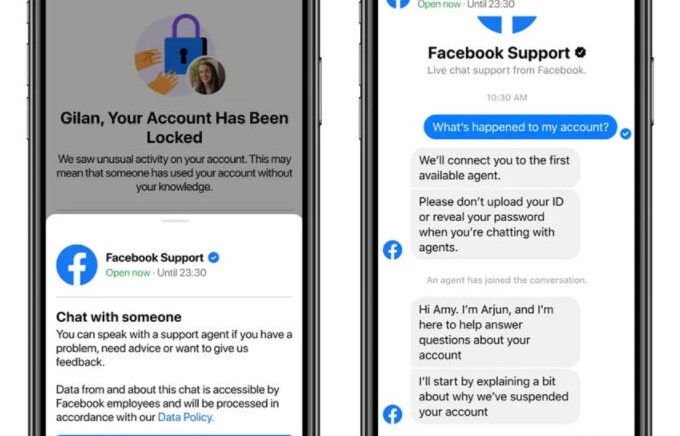 Facebook Luncurkan Obrolan Langsung ke Layanan Untuk Atasi Akun Terkunci