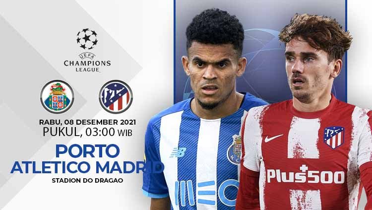 Live Streaming Porto vs Atletico Madrid, 8 Desember 2021