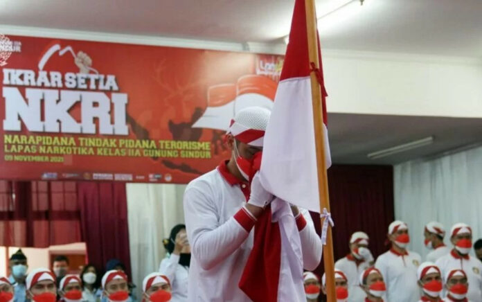 122 Napi Terorisme Berikrar Setia Pada NKRI Sepanjang 2021