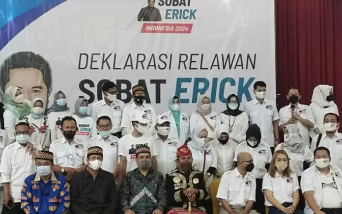 Pilpres 2024, Erick Thohir Dapat Dukungan Serentak dari Relawan 10 Provinsi