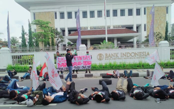 Marak Judi Online, JAPATI Indonesia Kembali Unjuk Rasa di Kantor Bank Indonesia Tasikmalaya