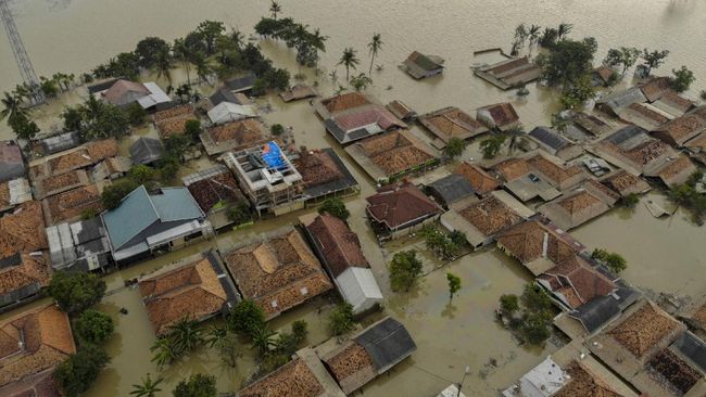 Akibat Luapan Sungai, Ribuan Rumah di Karawang Terendam Banjir