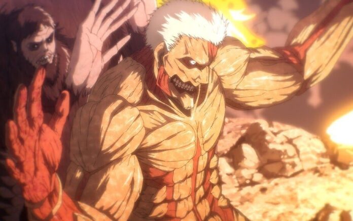 Beast Titan dan Amored Titan (sumber: assets.promediateknologi)