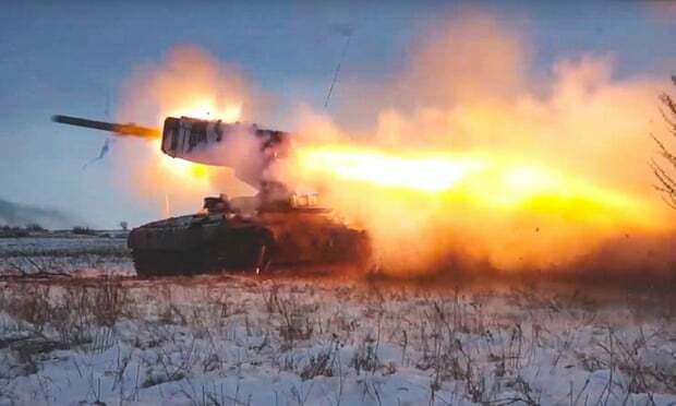 Rusia Diduga Kerahkan TOS-1, Salah Satu Sistem Senjata Konvensional Paling Ditakuti