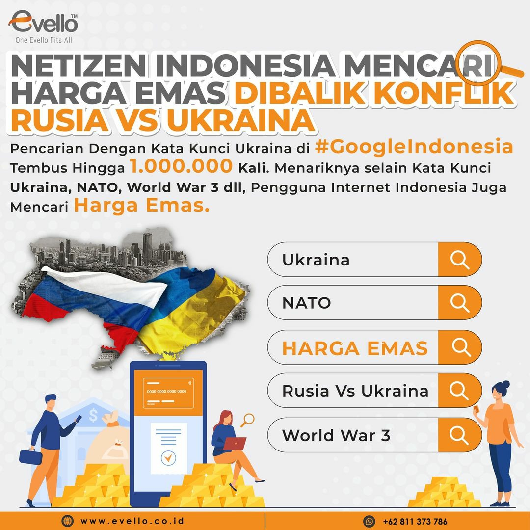 Netizen Indonesia Ajaib, Evello Dapati Pencarian 'Harga Emas' di Antara Konflik Rusia dan Ukraina