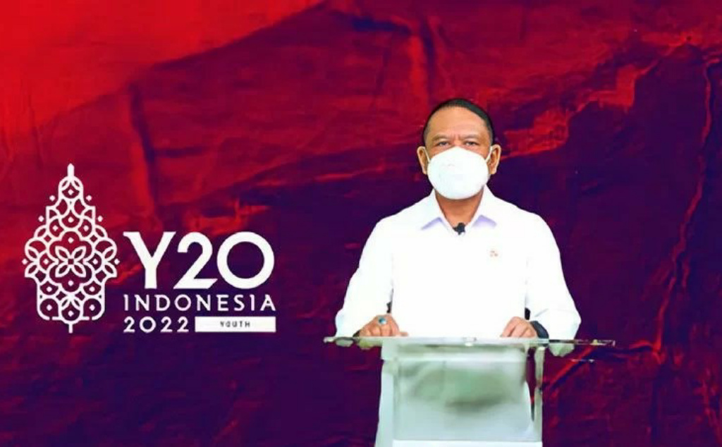 Menteri Pemuda dan Olahraga (Menpora) Zainudin Amali dalam Y20 Indonesia 2022 Kickoff Meeting. (Foto: Istimewa)