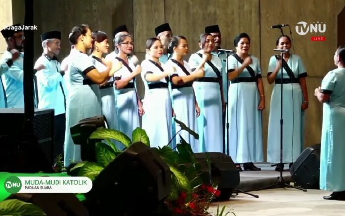 Paduan Suara Katolik Nyanyikan Lagu Syubbanul Wathan di Harlah NU