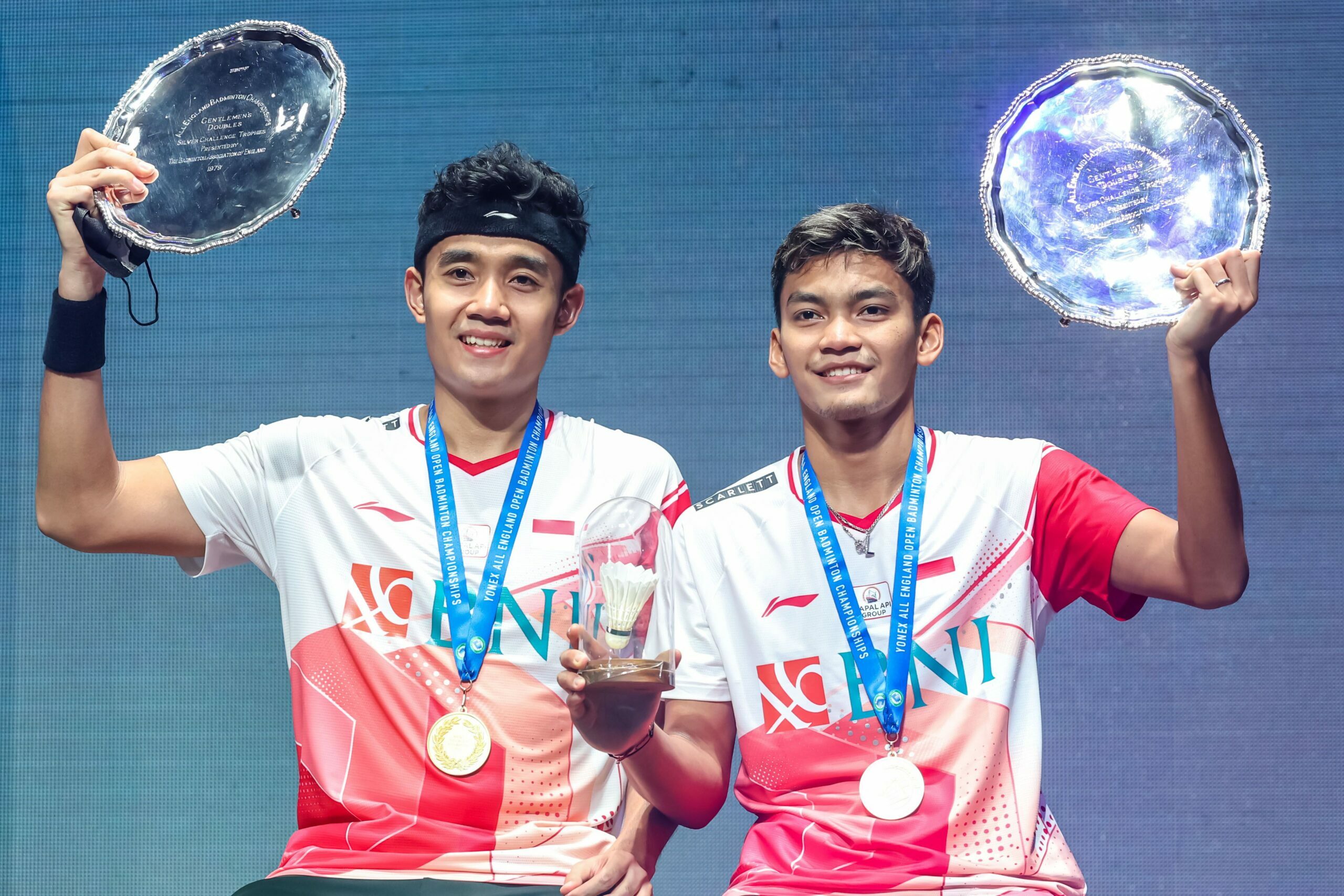 Bagas/Fikri Raih Trofi All England 2022 (foto: ANTARA)