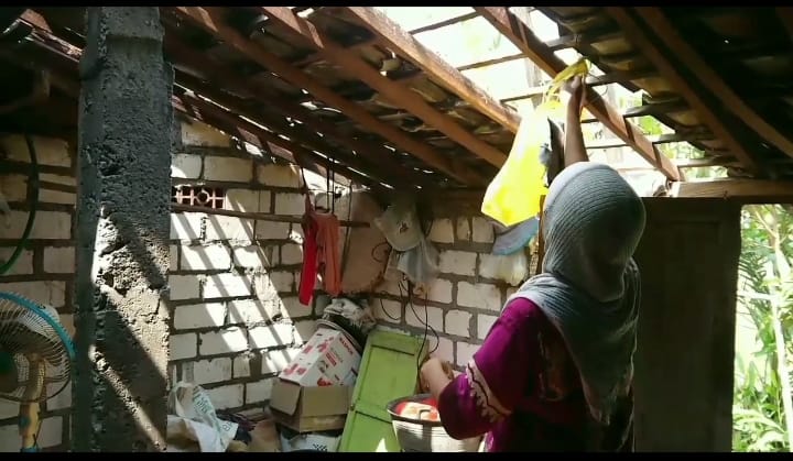 Puluhan Rumah Warga di Gresik Selatan Rusak Diamuk Angin Puting Beliung