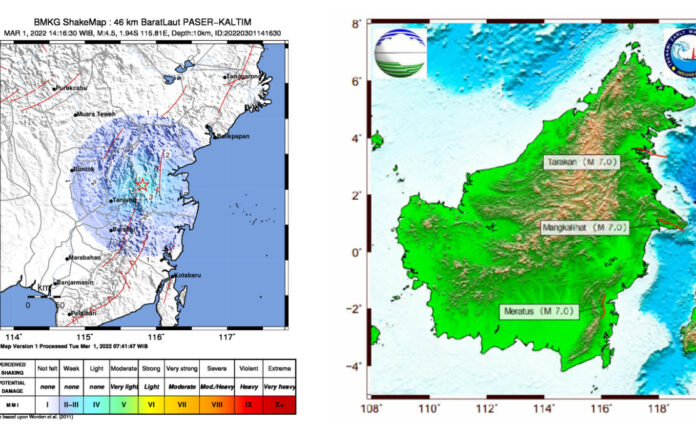 Gempa Bumi M 4,5 guncang Paser