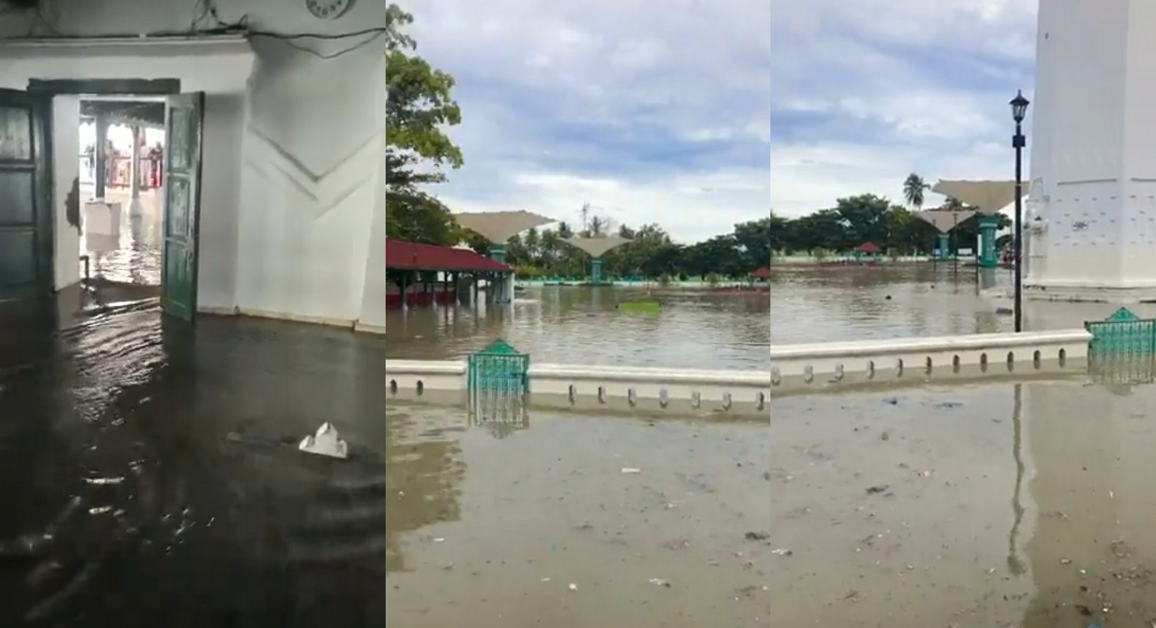 Kompleks Wisata Ziarah Sultan Maulana Hasanuddin Terendam Banjir