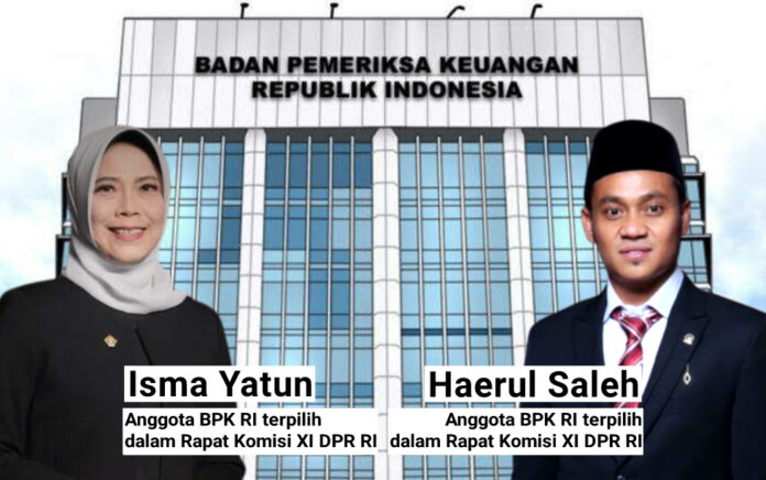 Isma Yatun dan Haerul Saleh terpilih sebagai anggota BPK RI dalam Rapat Komisi XI DPR RI, Jumat (18/3) malam. (Foto: Ilustrasi/Beritabaru.co)