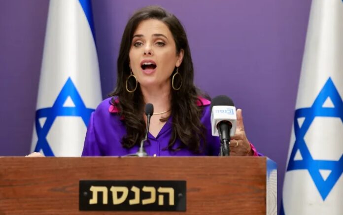 Menteri Dalam Negeri Israel Ayelet Shaked. Foto: AFP.