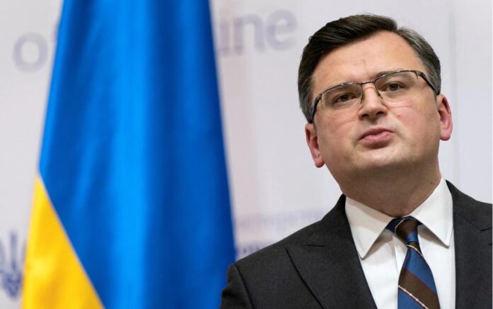 Menteri Luar Negeri Ukraina Dmytry Kuleba di Kyiv, Ukraina, 19 Januari 2022. Foto: Reuters.