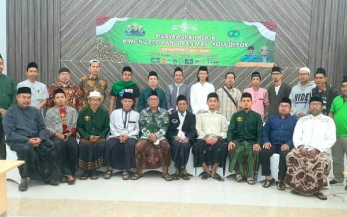 Pengurus Majelis Wakil Cabang Nahdlatul Ulama (MWC NU) Kecamatan Pancoran Mas, Kota Depok, Jawa Barat gelar Musyawarah Kerja (Musyker). (Foto: Istimewa)